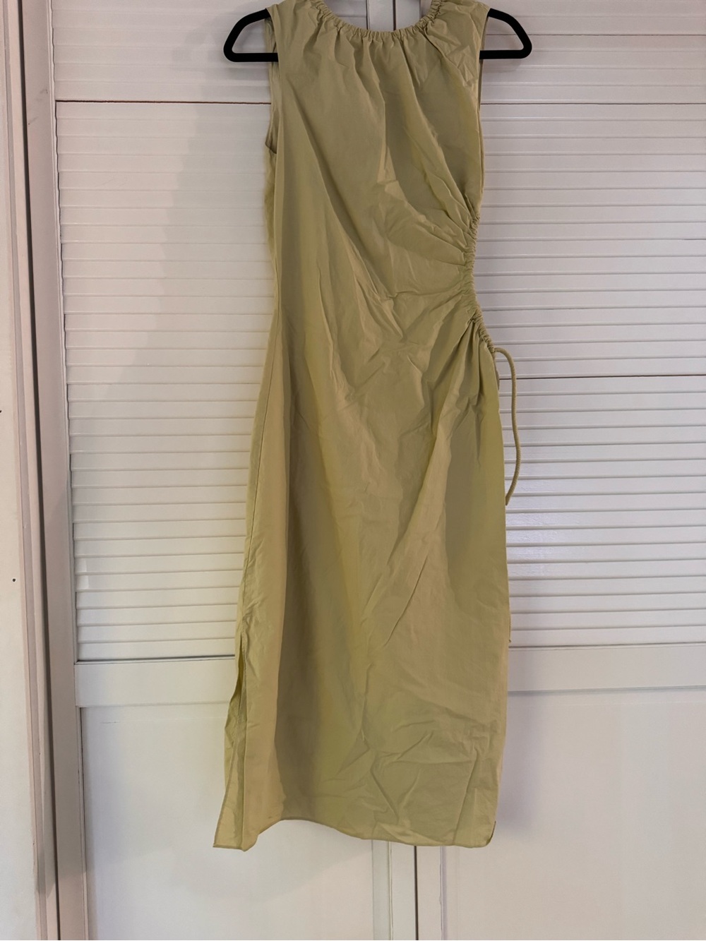 Sir. The label Ilkin Cutout Sleeveless Light green Maxi Dress with Side Tie 0013 - Picture 5 of 7